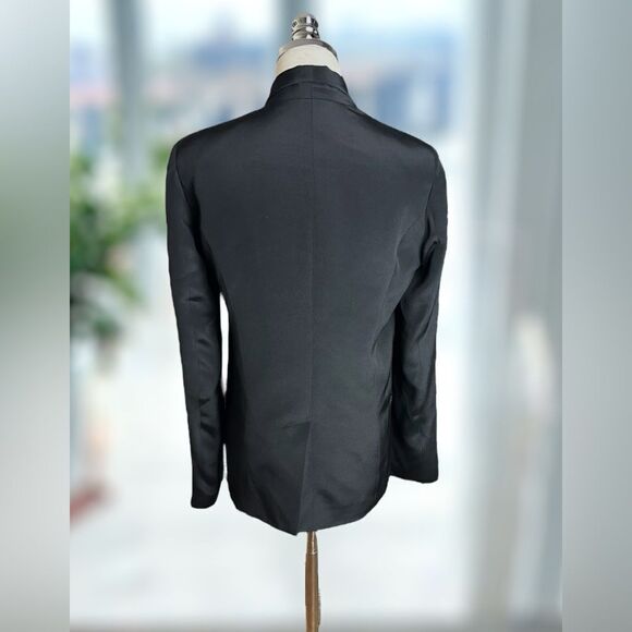 TRUTH AND PRIDE 100% Silk Shawl Lapel Blazer Cardigan Size S - Picture 3 of 16